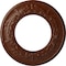 Ekena Millwork Salem Medallion (Canopies up to 7 1/8"), 13 1/4"OD x 7 1/8"ID x 7/8"P, Burnished Mahogany Crackle CM13SABMC - alternate 1